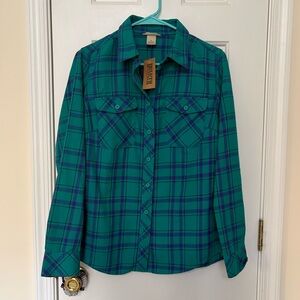 Duluth Plaid Flannel Button Down shirt